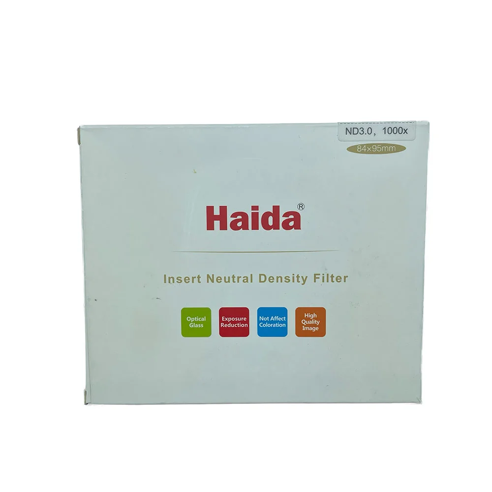 فیلتر لنز هایدا HAIDA ND1000 High-Quality 84×95mm SQUARE FILTER — تصویر 2