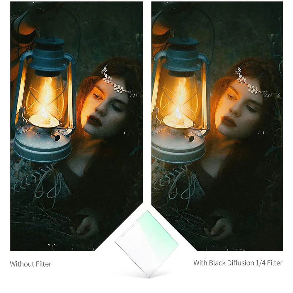 فیلتر لنز کی اند اف K&amp;F BLACK MIST1/4  100*100mm SQUARE FILTER — تصویر 4