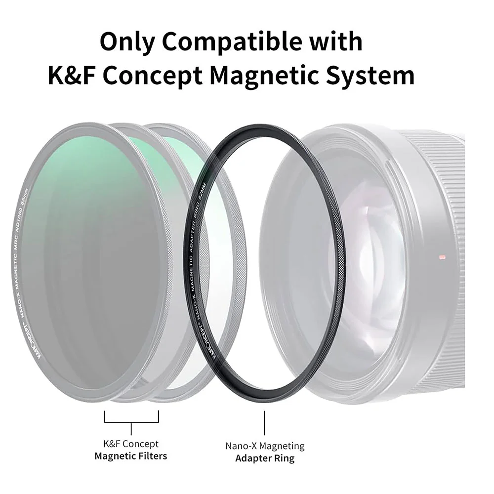 آداپتور لنز کی اند اف K&F RING MAGNET ۵۸mm ADAPTER — تصویر 1