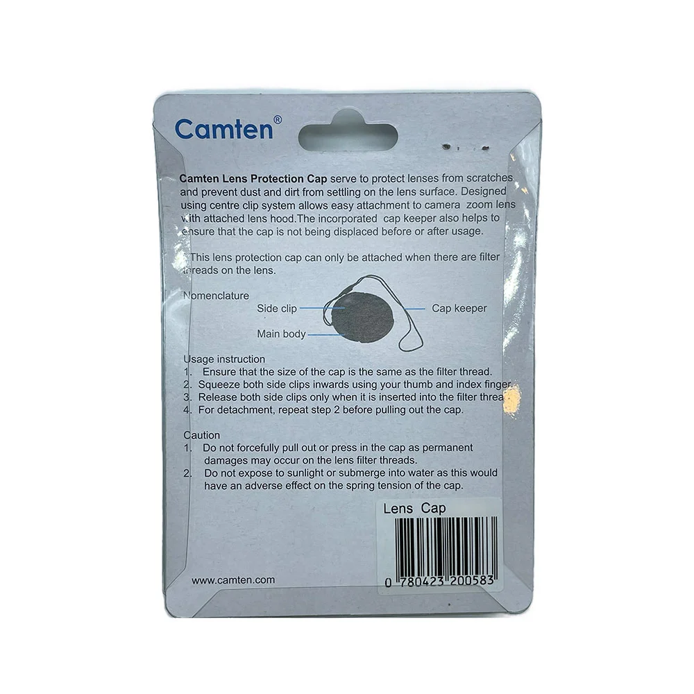 درب لنز عکاسی کمتن CAMTEN ۴۳mm WITH KEERER Lens Cap — تصویر 3