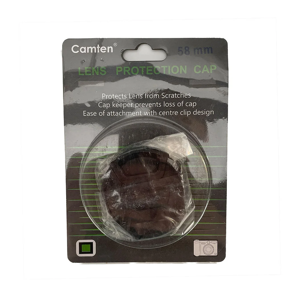 درب لنز عکاسی کمتن CAMTEN ۵۸mm WITH KEERER Lens Cap — تصویر 2