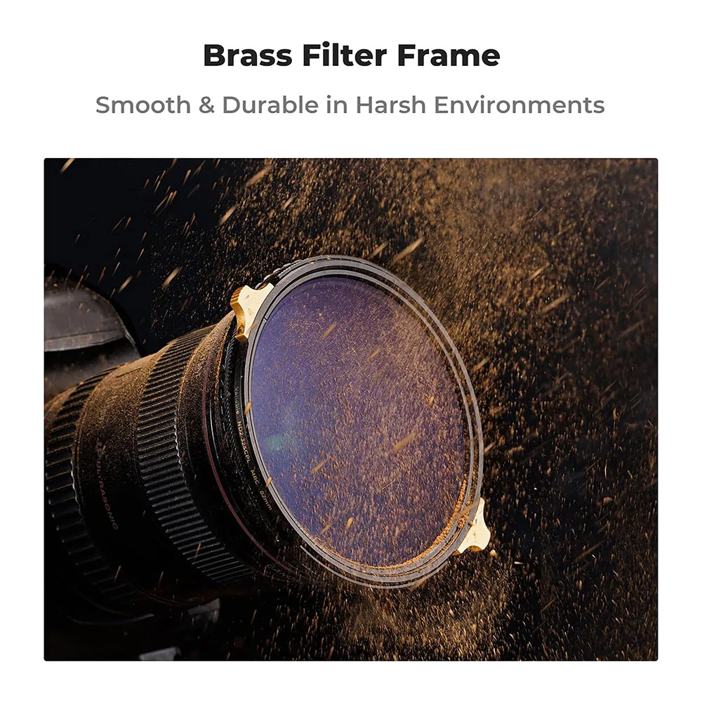 فیلتر لنز کی اند اف K&amp;F ND2-32 &amp;CPL COPPER MRC/NOX NANO X-PRO ۷۷mm SQUARE FILTER — تصویر 3