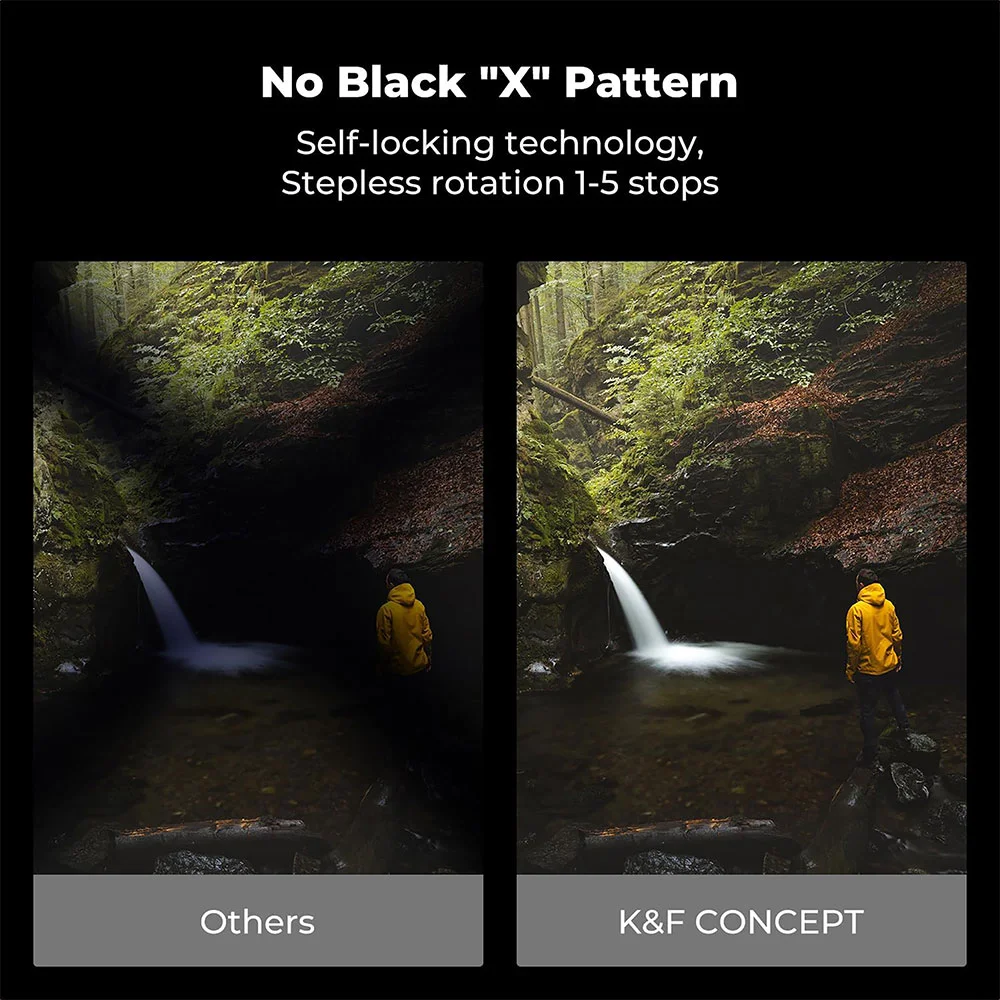 فیلتر لنز کی اند اف K&amp;F ND2-32 &amp;CPL COPPER MRC/NOX NANO X-PRO ۸۲mm SQUARE FILTER — تصویر 13