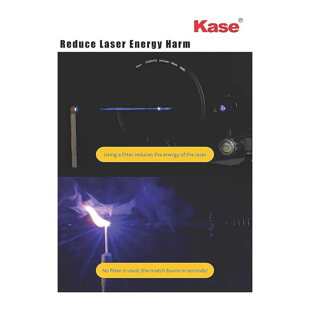 فیلتر لنز کیس KASE ANTI LASER ۶۷mm SQUARE FILTER — تصویر 3