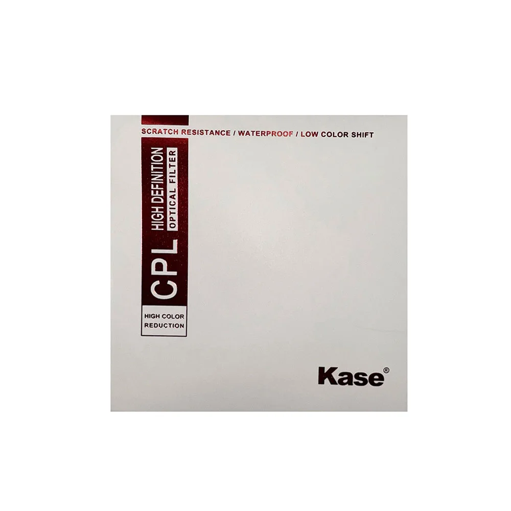 فیلتر لنز کیس KASE CPL AGC HIGH COLOR REDUCTION ۷۷mm SQUARE FILTER
